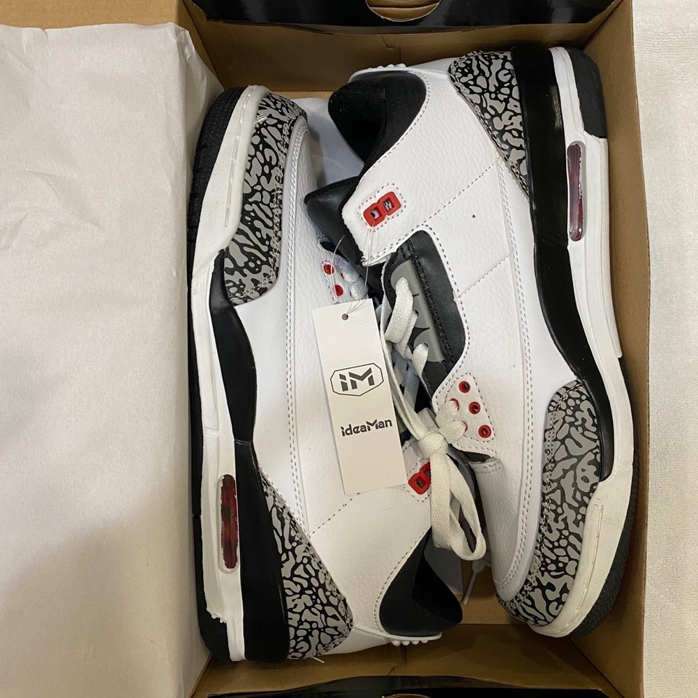 3 retro white black New Size: any sizes